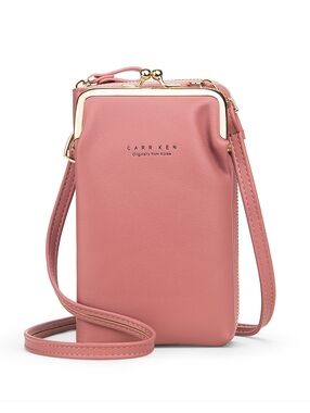 PU Leather Small Wallet Women Girls Sling Shoulder Bag Credit Handbag